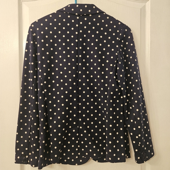 Talbots 2 button down polka dot blazer suitcoat size S small - Picture 8 of 11